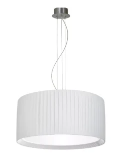 Suspension Tambour Plissée Blanche Ou Noire, Un Autre Regard