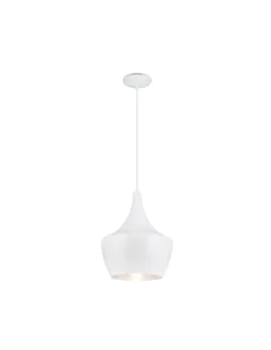 Suspension Tipi Blanc/argent Ø30, Linea Verdace