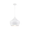 Suspension Tipi Blanc/argent Ø38, Linea Verdace
