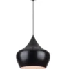 Suspension Tipi Noir/blanc Ø38, Linea Verdace