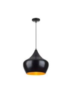 Suspension Tipi Noir/doré Ø38, Linea Verdace