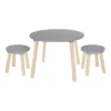 Table + 2 Tabourets Gris, JaBaDaBaDo -Deco En Ligne Soldes table 2 tabourets gris jabadabado