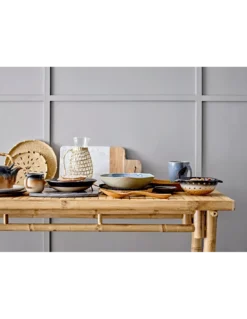 Table à Manger Sole + 2 Bancs En Bambou Naturel, Bloomingville -Deco En Ligne Soldes table a manger sole 2 bancs en bambou naturel bloomingville 3