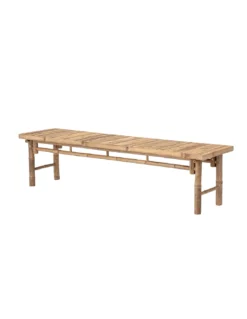 Table à Manger Sole + 2 Bancs En Bambou Naturel, Bloomingville -Deco En Ligne Soldes table a manger sole 2 bancs en bambou naturel bloomingville 4