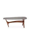 Table Basse Madera Bois Et Verre Fumé 110cm -Deco En Ligne Soldes table basse bois naturel et verre fume 110cm