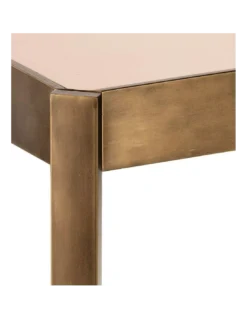 Table Basse Levanzo Bronze Et Verre Fumé 102x62cm -Deco En Ligne Soldes table basse bronze et verre fume 102x62cm 1