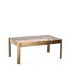 Table Basse Levanzo Bronze Et Verre Fumé 102x62cm -Deco En Ligne Soldes table basse bronze et verre fume 102x62cm