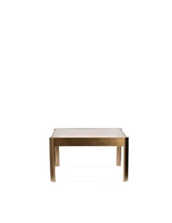 Table Basse Carré Levanzo Bronze Et Verre Fumé 81x81cm -Deco En Ligne Soldes table basse carre bronze et verre fume 81x81cm 3