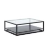 Table Basse Noire En Verre Domino, Thai Natura -Deco En Ligne Soldes table basse noire en verre domino thai natura
