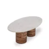 Table Basse Madina Ovale Blanche En Marbre 100cm 2 Table Basse Madina Ovale Blanche En Marbre 100cm -Deco En Ligne Soldes table basse ovale blanche en marbre 100cm