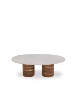 Table Basse Madina Ovale Blanche En Marbre 100cm -Deco En Ligne Soldes table basse ovale blanche en marbre 100cm 2