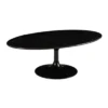 Table Basse Ovale Noire En Marbre Marbella 120cm -Deco En Ligne Soldes table basse ovale noire en marbre 120cm