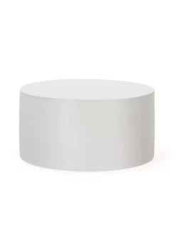 Table Basse Ronde Blanche Ø73, Thai Natura