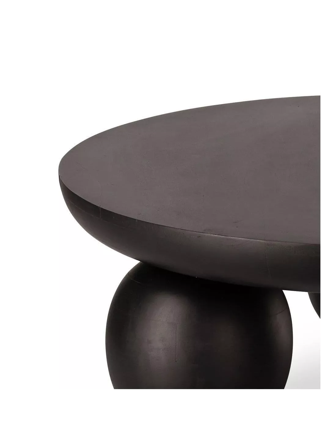 Table Basse Ronde Noire Subate 4 Table Basse Ronde Noire Subate – Image 2
