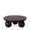 Table Basse Ronde Noire Subate 2 Table Basse Ronde Noire Subate -Deco En Ligne Soldes table basse ronde noire boule