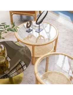 Table Basse Rotin Riviera Ø50, KOK Maison 7 Table Basse Rotin Riviera Ø50, KOK Maison -Deco En Ligne Soldes table basse rotin riviera o50 kok maison 2