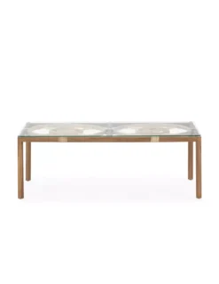 Table Basse Teck Verre Et Rotin, Thai Natura -Deco En Ligne Soldes table basse teck verre et rotin thai natura 3