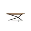 Table De Repas Ovale Nina Naturel 200cm -Deco En Ligne Soldes table de repas ovale naturel 200cm ninon