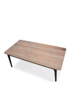 Table Repas Bois Naturel Grisé/noir, Thai Natura -Deco En Ligne Soldes table repas bois naturel grisenoir thai natura 2