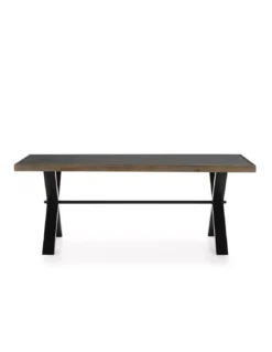 Table Repas Ciment/bois, Thai Natura -Deco En Ligne Soldes table repas cimentbois thai natura 3