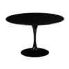 Table Marbre Ronde Noire Marbella D120 -Deco En Ligne Soldes table repas onde en marbre noir d120