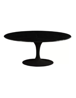 Table Marbre Ovale Noire Marbella 180cm