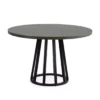 Table Repas Ronde Gris/noir Clara 120cm, Thai Natura -Deco En Ligne Soldes table repas ronde grisnoir clara 120cm thai natura