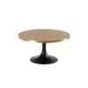 Table Repas Ronde Tulipe Nantes Cerclée Doré D150cm -Deco En Ligne Soldes table repas ronde tulipe cerclee dore d150cm