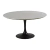 Table Repas Ronde Tulipe Marbre D145cm