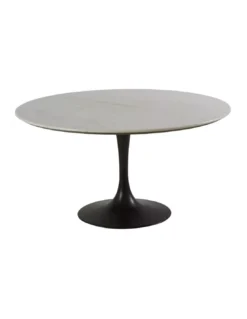Table Repas Ronde Tulipe Marbre D145cm