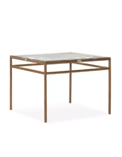 Table Repas Teck Verre Et Rotin, Thai Natura