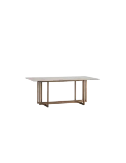 Table Repas Verre/bronze, Thai Natura