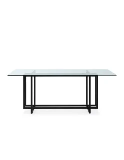 Table En Verre Piètement Noir Verone, Thai Natura -Deco En Ligne Soldes table repas verrenoir verone thai natura 1