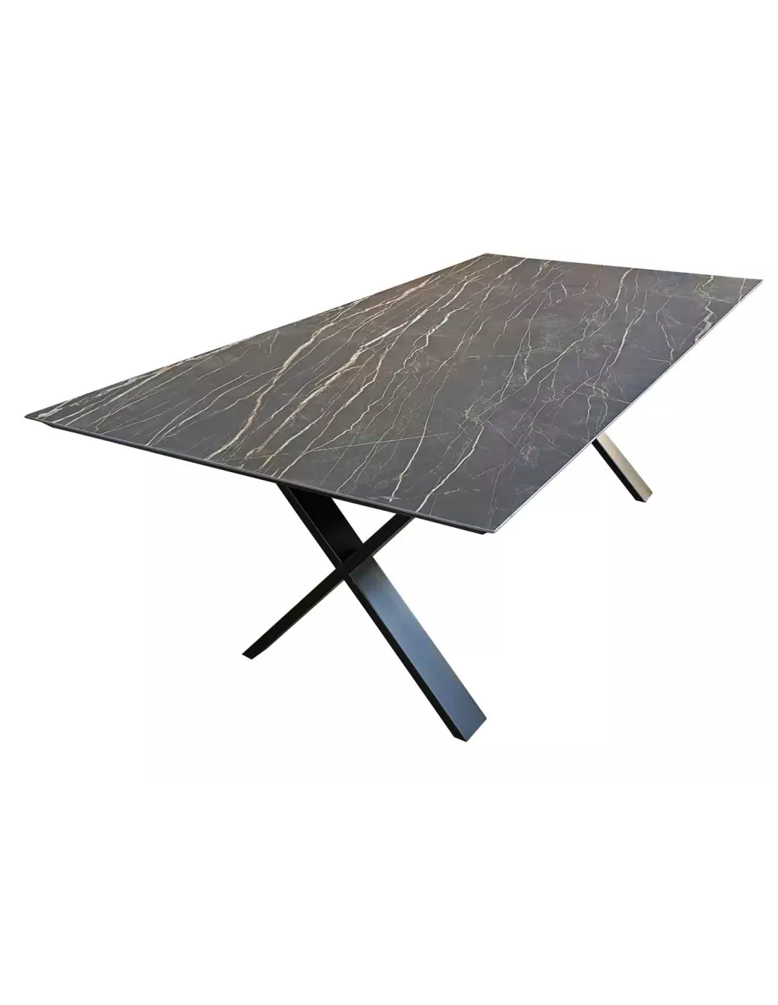 Table Salle à Manger Céramique Cross Rallonges 8 FINITIONS 6 Table Salle à Manger Céramique Cross Rallonges 8 FINITIONS – Image 4