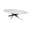 Table Salle à Manger Céramique Versatil Ovale Blanc Mat -Deco En Ligne Soldes table salle a manger ceramique versatil ovale blanc mat