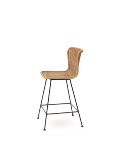Tabouret De Bar Naturel Certosa En Osier Synthétique -Deco En Ligne Soldes tabouret de bar naturel en osier synthetique 1