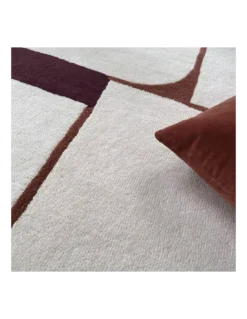 Tapis Binibeca Burgundy & Rouille, Edito -Deco En Ligne Soldes tapis binibeca edito 3