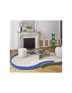 Tapis Blanc Cassé Et Bleu Ruban, Edito -Deco En Ligne Soldes tapis blanc casse et bleu ruban edito 1