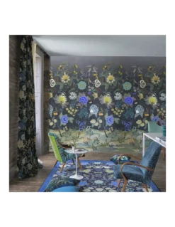 Tapis Brocart Decoratif Indigo, Designers Guild -Deco En Ligne Soldes tapis brocart decoratif indigo designers guild 2