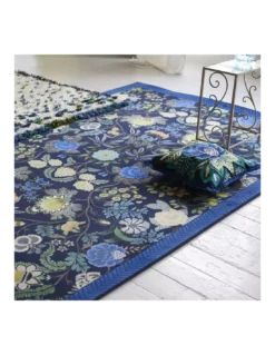 Tapis Brocart Decoratif Indigo, Designers Guild -Deco En Ligne Soldes tapis brocart decoratif indigo designers guild 3