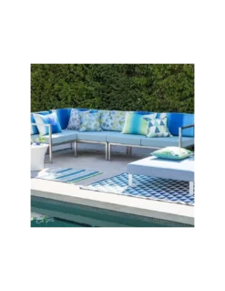 Tapis Couloir Pompano Cobalt Outdoor, Designers Guild -Deco En Ligne Soldes tapis couloir pompano cobalt outdoor designers guild 1