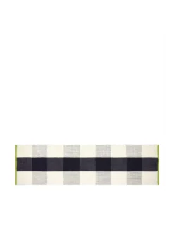 Tapis Couloir Saliya Noir Outdoor, Designers Guild