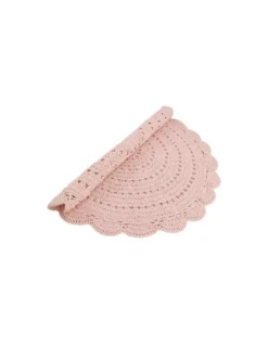 Tapis Enfant Alma Rond Rose, Nattiot -Deco En Ligne Soldes tapis enfant alma rond rose nattiot 2