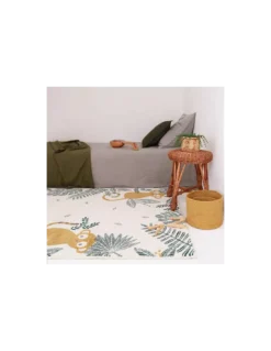 Tapis Enfant Monkey Paradise Miel, Nattiot -Deco En Ligne Soldes tapis enfant monkey paradise miel nattiot 2