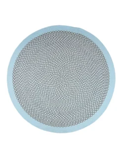 Tapis Enfant Rond Brenda Bleu, Nattiot