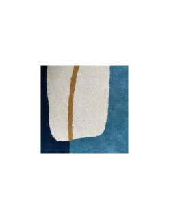 Tapis Inclusion Bleu Orage, Edito -Deco En Ligne Soldes tapis inclusion bleu orage edito 3