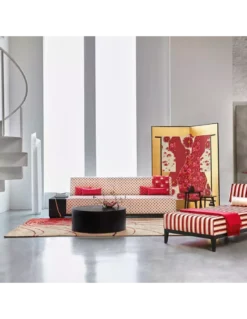 Tapis Kiku Tokyo Rouge/or, K3 Design By Kenzo Takada -Deco En Ligne Soldes tapis kiku tokyo rougeor k3 design by kenzo takada 1