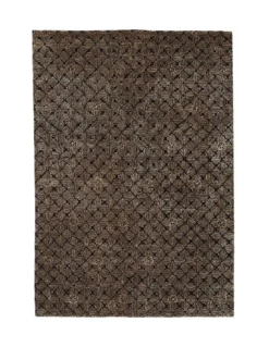 Tapis Kikyo Himeji Noir & Beige, K3 Design By Kenzo Takada