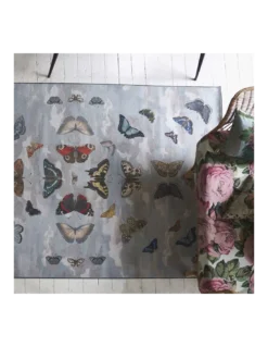 Tapis Mirrored Butterflies Sky, John Derian -Deco En Ligne Soldes tapis mirrored butterflies sky john derian 1
