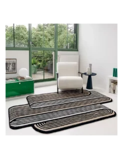 Tapis Noir Et Blanc Cactus, Edito -Deco En Ligne Soldes tapis noir et blanc cactus edito 1